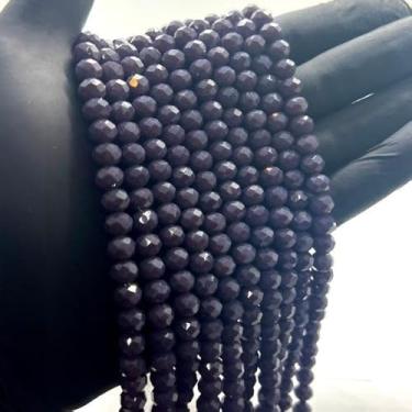 Imagem de Fio de Cristal de Vidro 8mm Facetado para Bijuterias e Artesanato – 67 Peças por Fio (AÇAI)