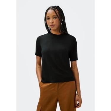 Imagem de Blusa Feminina Manga Curta Em Tricô Leve-Feminino