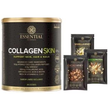 Imagem de Collagen Skin limão (330g) - Essential Nutrition + Sache - Essential Nutrition-Unissex