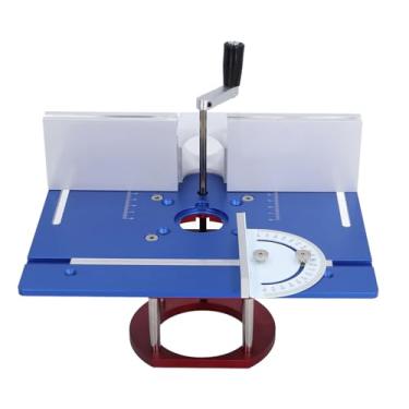 Imagem de Acouto Base de Roteador de Liga de Alumínio de para Máquinas de Marcenaria - Universal e para (Azul)