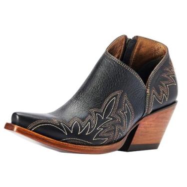 Imagem de ARIAT Bota feminina Jolene Western, Dinheiro preto, 6.5