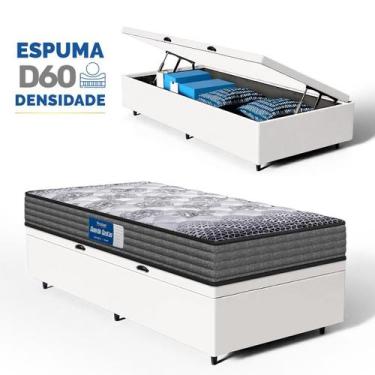 Imagem de Cama Box Baú com Colchão de Espuma D60 Double Face Guarda Costas Comfo