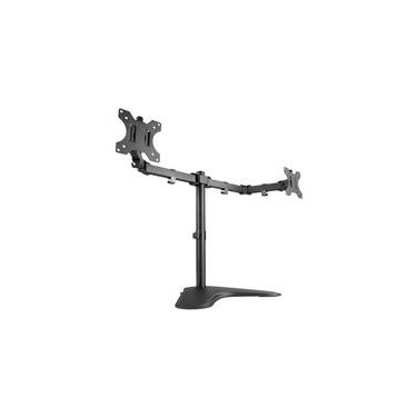 Imagem de Suporte de Mesa Articulado para 2 Monitores de 13" a 32" PCYes, Ajuste de altura, Organizador de Cabos, VESA, Preto - 31589
