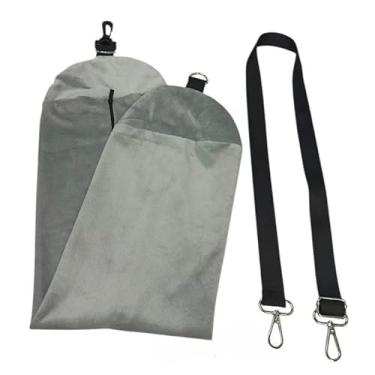 Imagem de Travesseiro de Viagem U Almofada de Pescoço Ergônomico Portátil com Compartimento para Roupas(1 Peça,Cinza)