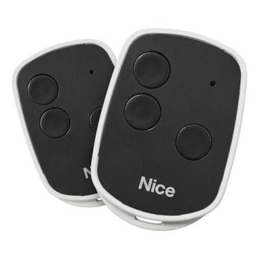 Imagem de Kit 2 Controles Open Tech Preto P/ Portão Eletrônico Nice Preto