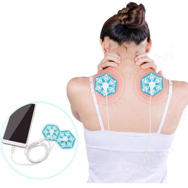 Imagem de Estimulador Corpo Portátil Muscular Massageador Elétrico Tonificador Celular Relaxamento