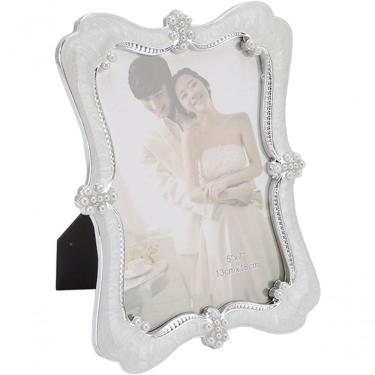 Imagem de Porta Retrato Branco Casamento Festa Decorativo 15x20cm