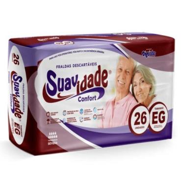 Imagem de Fralda Geriátrica Suavidade Confort EG com 26 Unidades