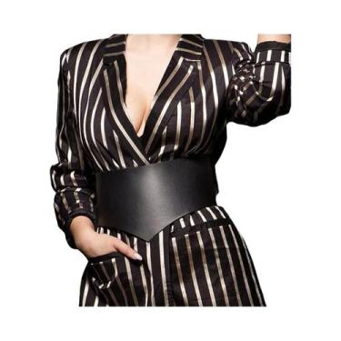 Imagem de Cinto Corset Feminino Punk De Couro PU Largo, Modelador De Cintura, Es