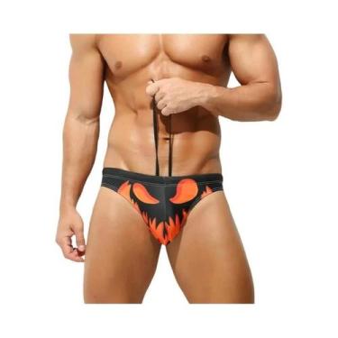 Imagem de Biquíni Sexy Masculino Para Halloween, Calções De Surf Com Stretch, Ro
