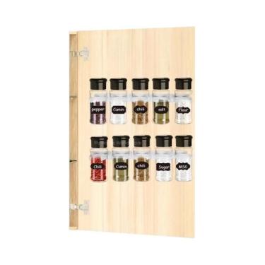 Imagem de Conjunto De Potes Organizadores De Temperos De Plástico Para Sal E Pim