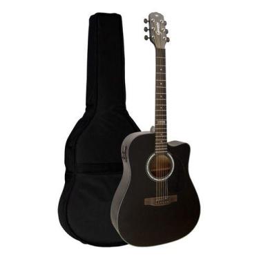 Imagem de Violão Aço Eletrico Giannini Gf1d Ceq Ts Sunburst + Capa