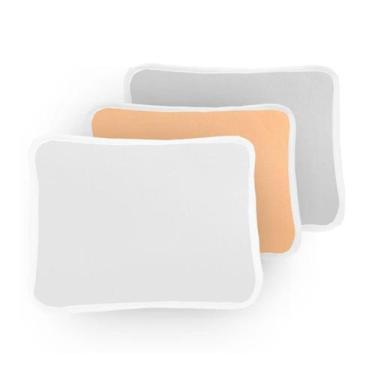 Imagem de Kit 3 Fronha Lisa Travesseiro Bebê 30X40Cm Neutro - Dugu