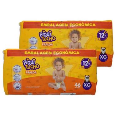 Imagem de kIt 2 Pacotes de Fralda Econômica Piquitucho, XG