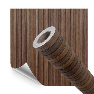 Imagem de Papel de Parede Adesivo Vinilico Decor Premium Ripadinho Carvalho Mist