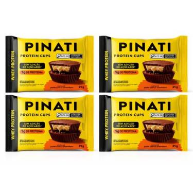 Imagem de Kit 4 Protein Cups Pasta de Amendoim 5g Proteína PINATI 21g
