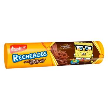 Imagem de Biscoito Recheado Duplo Chocolate Bauducco Gulosos 140g Pacote Cremoso