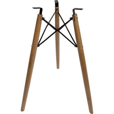 Imagem de Base Para Mesa Eiffel 75cm Charles Eames Triplo Tripé Pé Palito Eucali