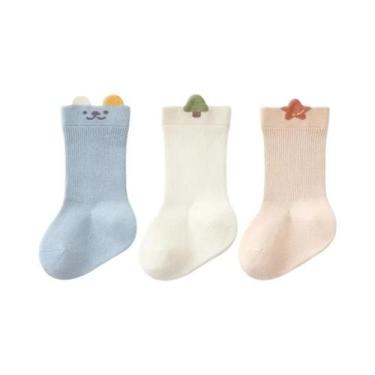 Imagem de Meias De Algodão Para Bebês Com Estampa De Desenhos Animados, Conjunto