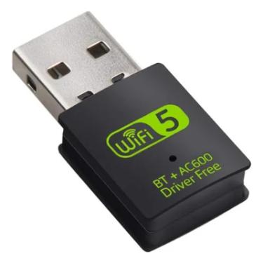 Imagem de Adaptador Usb Wifi 5 Dual Band 5ghz + Bluetooth 4.2 Ac600  Alta Velocidade!