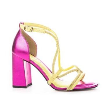 Imagem de Sandália Tanara de Salto Bloco T7182-Feminino