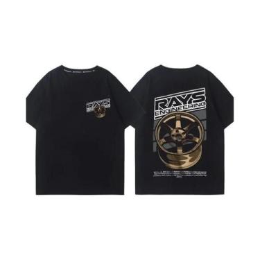 Imagem de Camiseta Unissex De Algodão Para O Verão, Estilo Japonês Versátil Com 