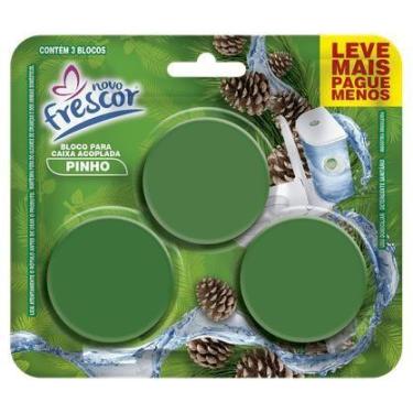 Imagem de Tablete Vaso Sanitário Bloco Caixa Acoplada PINHO TRIPLO Cartela 3 Blo