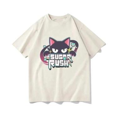 Imagem de Camisetas Gráficas Unissex De Moda Streetwear Manga Cosplay Blue Anime