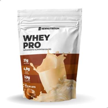 Imagem de Whey Protein Pro 900g New Nutrition, Doce de Leite