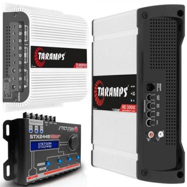 Imagem de Kit Módulo Amplificador Taramps TS800x4 800W e HD3000 3000W 1 Canal 4 