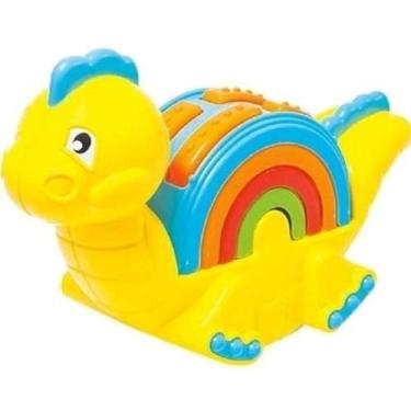 Imagem de Dinossauro Educativo Empilhassauro - Calesita - - TATETI BRINQUEDOS