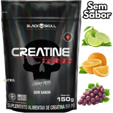 Imagem de Creatina Monohidratada Black Skull Turbo 150g Refil  Energia, Força e 