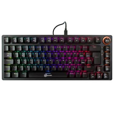Imagem de Teclado mecanico gamer blazepro gasket mount 75% rgb switch brown kalk