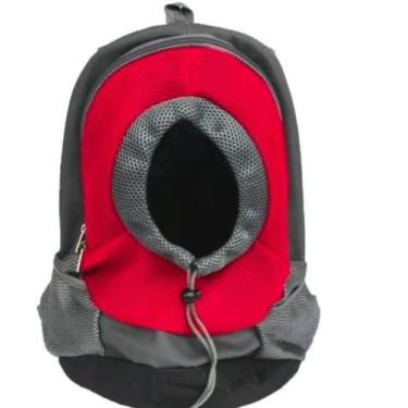 Imagem de Mochila canguru para cães e gatos - Elo pet, Vermelho
