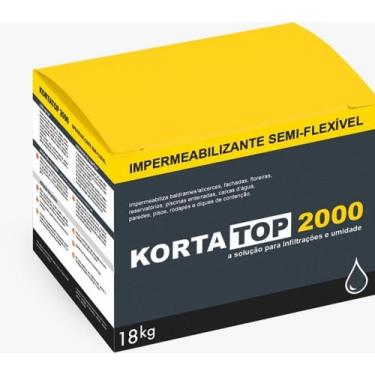 Imagem de Impermeabilizante Kortatop 2000 Inkor cinza 18kg Bicomponente