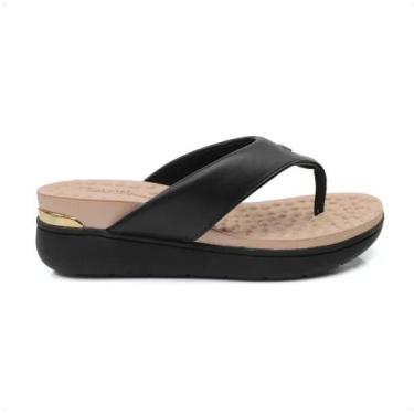Imagem de Chinelo ortopédico fminino modare preto liso, 37