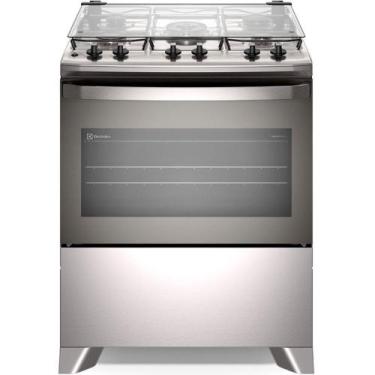 Imagem de Fogão 5 Bocas FE5IG Mesa Inox PerfectCook VaporBake Electrolux, Cinza,