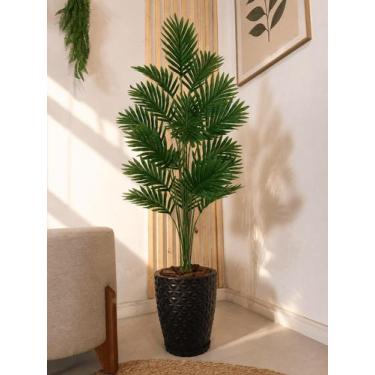 Imagem de Palmeira Artificial Grande Com Vaso Polietileno Completo - - PlantaImp