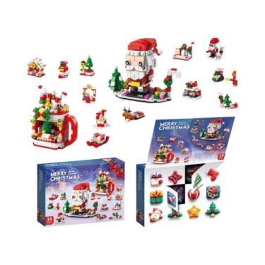 Imagem de Blocos De Montar De Aldeia De Natal: Árvore De Natal, Peças De Encaixe