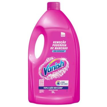 Imagem de Tira Manchas Líquido Vanish Oxi Action Pink 3L para Roupas Coloridas. Sem Cloro, Remove Manchas sem Danificar o Tecido, Preserva as Cores e Deixa as Roupas com Aparência de Nova