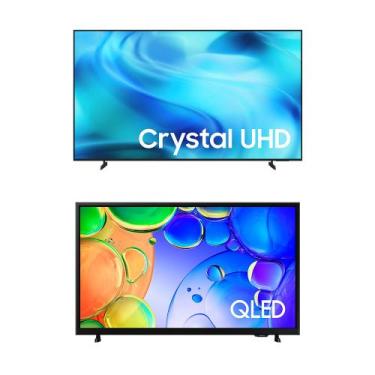Imagem de Samsung Smart TV 70" Crystal UHD 4K U8000H + Samsung Smart TV 43" QLED