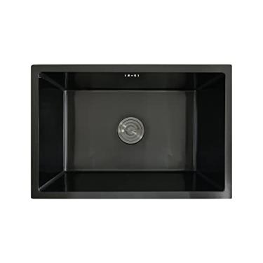 Imagem de Cuba Gourmet de Cozinha Inox Premium - Embutir ou Sobrepor 60x40 - Preta