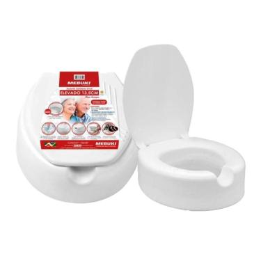 Imagem de Assento De Vaso Elevado 13,5Cm Com Tampa Pne - Mebuki