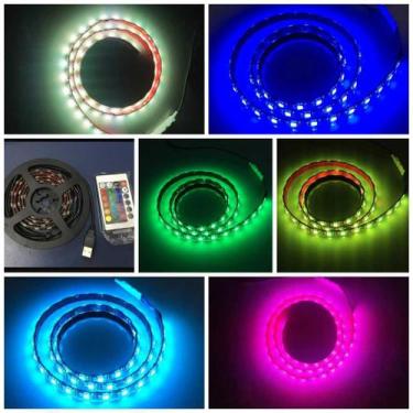 Imagem de Fita De Led 5050 Colorido 1M 60 Leds  5V Usb  Externo - Tlt