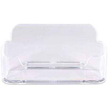 Imagem de Beauticom (Estilo BCH # 1) Suporte de cartão de visita de plástico transparente acrílico para bancada de mesa, Clear, 6 Pieces