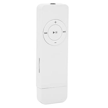 Imagem de Leitor de MP3, Mini Leitor de Música Leitor de MP3 com Unidade Flash USB, Leitor de Música MP3 de Som de Alta Fidelidade Portátil para Estudantes em Viagem, Suporta até 64 GB(Branco)