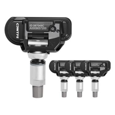 Imagem de CDWTPS Sensor TPMS, sistema de monitor de pressão de pneu 433MHZ pacote com 4 para Mercedes substitui #A0009050030 A0009053907 A0009054204..