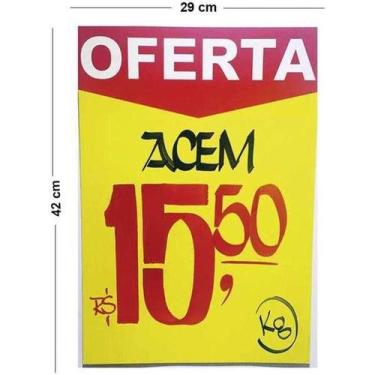 Imagem de Cartaz Marcação Oferta Amarelo A3 250G 29X42cm 100Un Radex