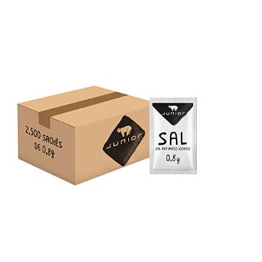 Imagem de Sal Refinado Iodado Junior 0,8g - Caixa Com 2.500 Sachês