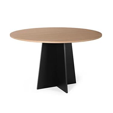Imagem de Mesa de Jantar Redonda 6 Lugares 120cm Isabela Jade/Preto - Straub Web